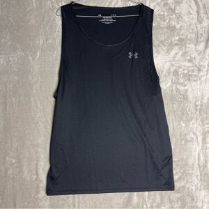 Under Armour Men UA Velocity Black Tank Sleveless Top Shirt Size M NWT